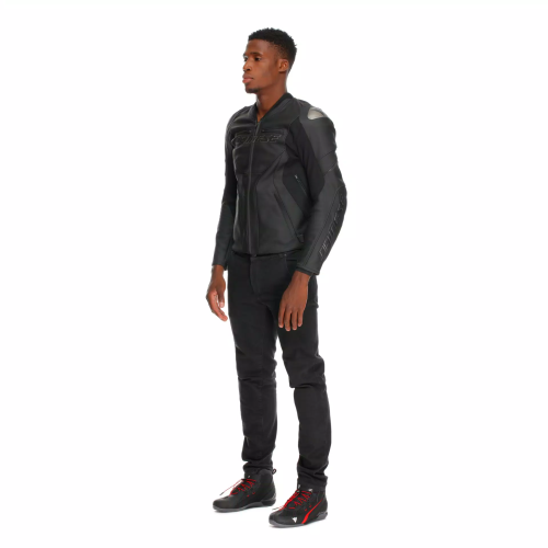 RACING 5 LEATHER JACKET  BLACK BLACK BLACK | DAINESE