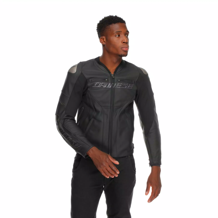 RACING 5 LEATHER JACKET  BLACK BLACK BLACK | DAINESE