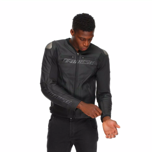 RACING 5 LEATHER JACKET  BLACK BLACK BLACK | DAINESE