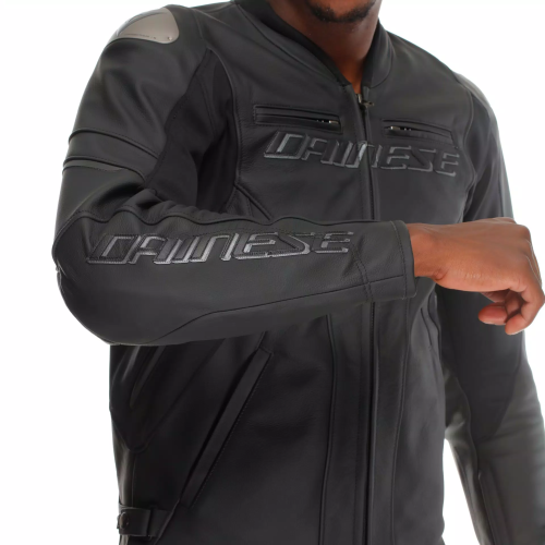 RACING 5 LEATHER JACKET  BLACK BLACK BLACK | DAINESE