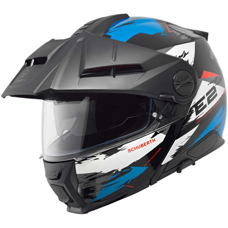 CASCO MODULARE E2 ECE DEKOR  TRAIL BLUE |SCHUBERTH