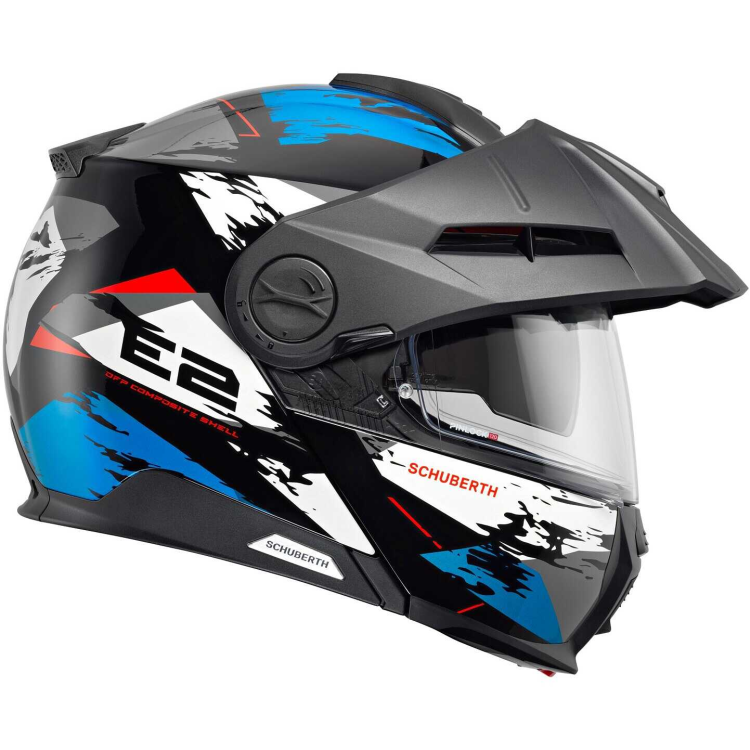 CASCO MODULARE E2 ECE DEKOR  TRAIL BLUE |SCHUBERTH