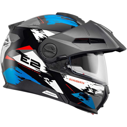 CASCO MODULARE E2 ECE DEKOR  TRAIL BLUE |SCHUBERTH