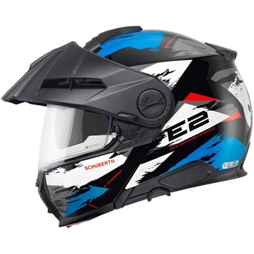 CASCO MODULARE E2 ECE DEKOR  TRAIL BLUE |SCHUBERTH
