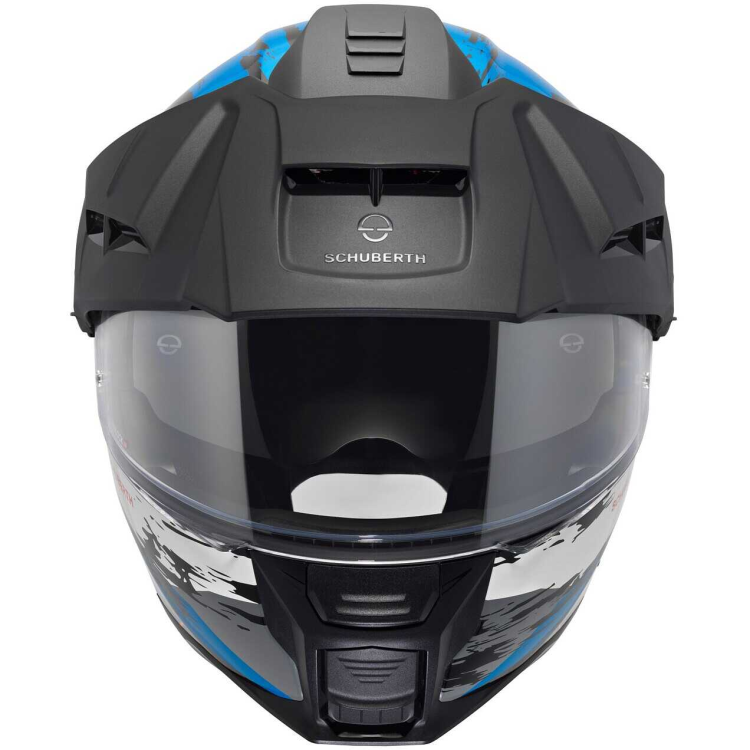 CASCO MODULARE E2 ECE DEKOR  TRAIL BLUE |SCHUBERTH
