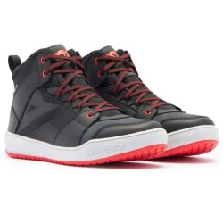 SUBURB D-WP SHOES BLACK WHITE RED-LAVA | DAINESE
