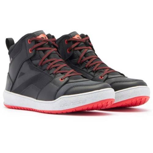 SUBURB D-WP SHOES BLACK WHITE RED-LAVA | DAINESE