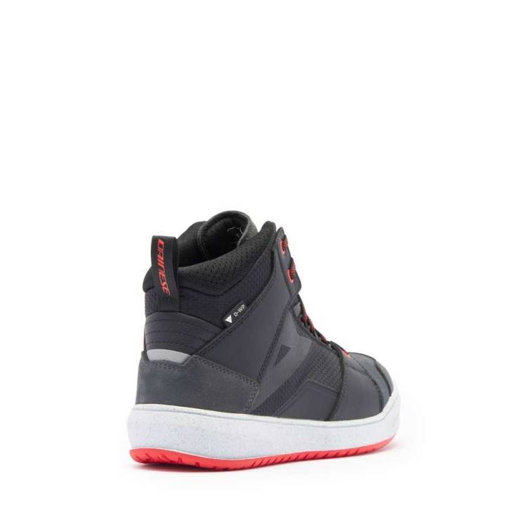 SUBURB D-WP SHOES BLACK WHITE RED-LAVA | DAINESE