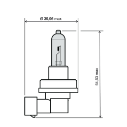 246510081 LAMPADINA RMS H11 12V 55W - BIANCA | RMS