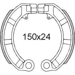 225120161 GANASCE FRENO POSTERIORI RMS CLASSIC PIAGGIO VESPA PX 125-15 | RMS