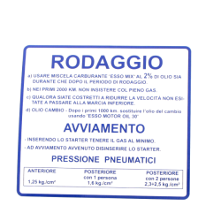 142721070 ADESIVO RODAGGIO RMS CLASSIC PIAGGIO VESPA 50-90-125CC 61017 | RMS