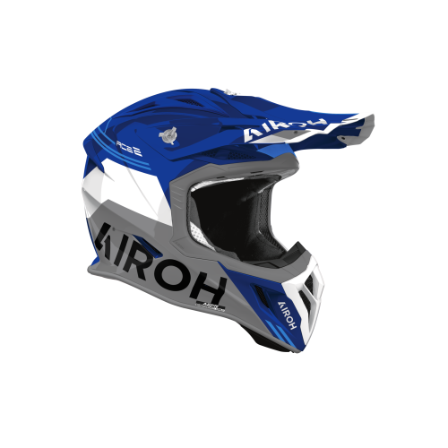 CASCO OFFROAD AVIATOR ACE 2 FURY BLUE GLOSS | AIROH