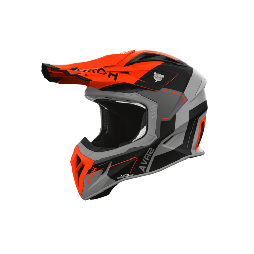 CASCO OFFROAD AVIATOR ACE 2 SHIELD ORANGE MATT | AIROH