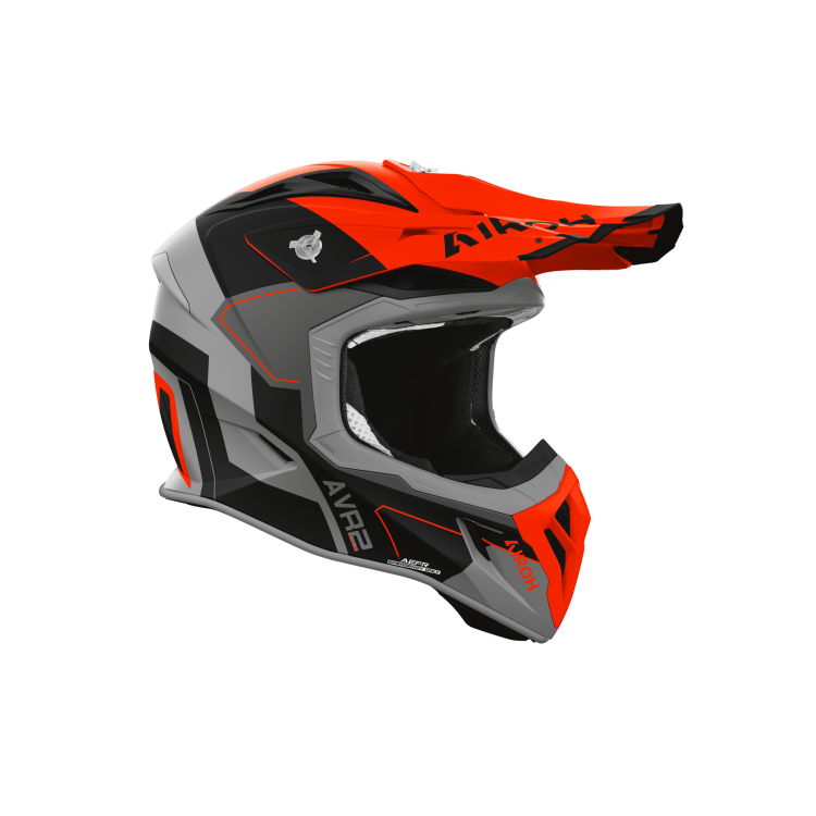 CASCO OFFROAD AVIATOR ACE 2 SHIELD ORANGE MATT | AIROH