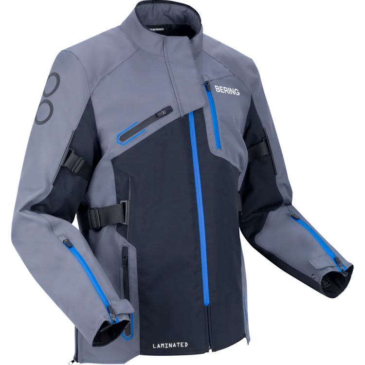 JACKET OXYGEN GREY/BLACK/BLUE | BERING