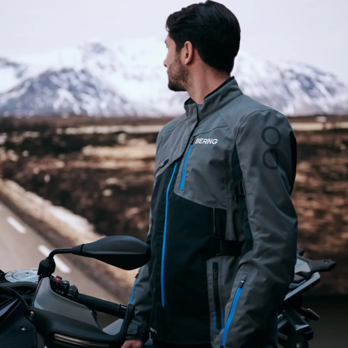 JACKET OXYGEN GREY/BLACK/BLUE | BERING