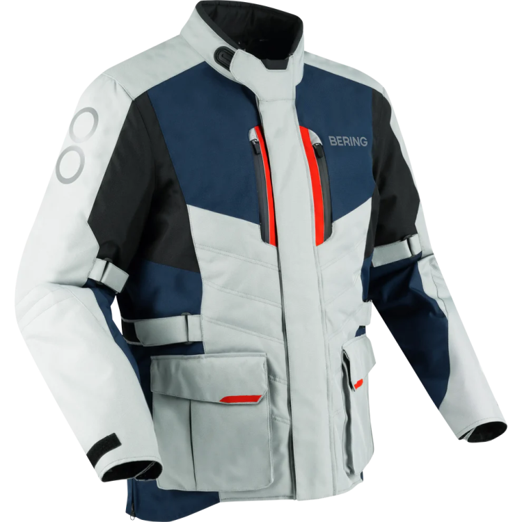 JACKET SIBERIA GREY/BLUE/RED | BERING