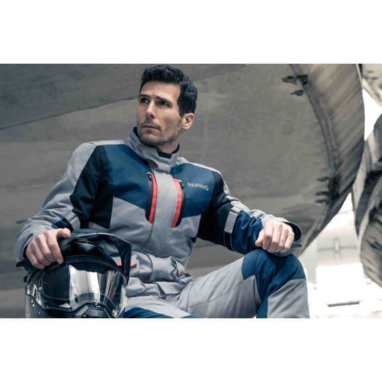 JACKET SIBERIA GREY/BLUE/RED | BERING
