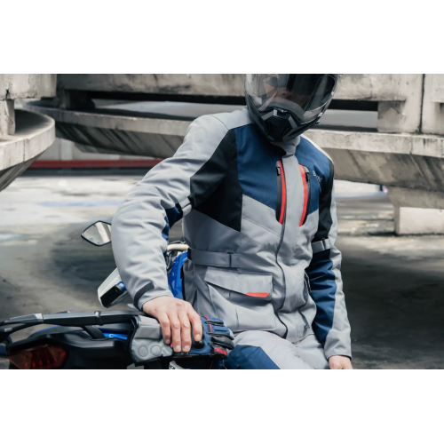 JACKET SIBERIA GREY/BLUE/RED | BERING