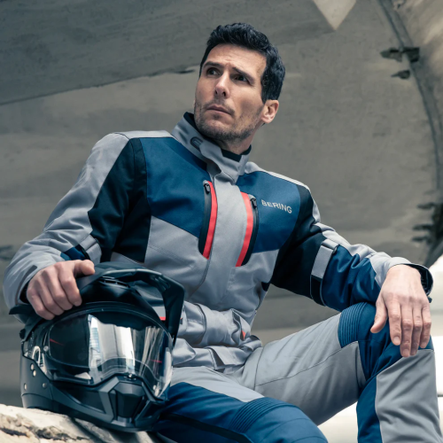 JACKET SIBERIA GREY/BLUE/RED | BERING