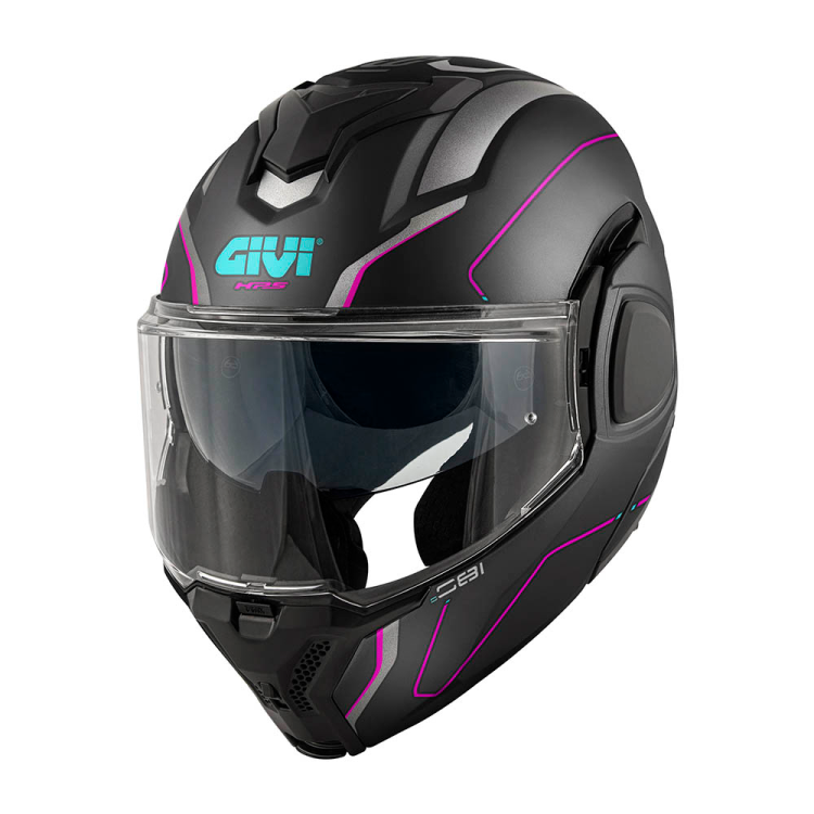 CASCO REVERSIBILE X.36 PULSE NERO FUCSIA | GIVI