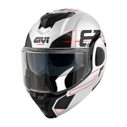 CASCO REVERSIBILE X.36 VERTIGO BIANCO NERO ROSSO | GIVI