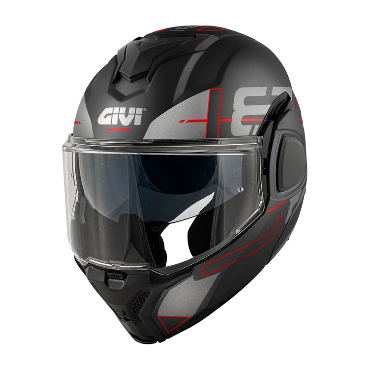 CASCO REVERSIBILE X.36 VERTIGO NERO ROSSO | GIVI