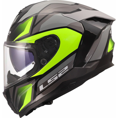 CASCO INTEGRALE LS2 FF817 CHALLENGER II VIPER GREY H V YELLOW | LS2