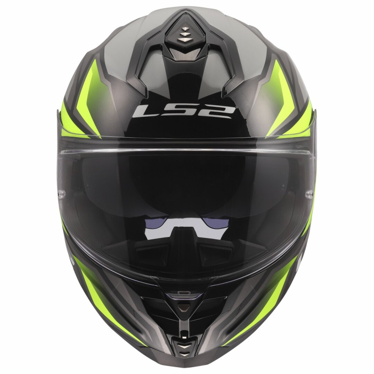 CASCO INTEGRALE LS2 FF817 CHALLENGER II VIPER GREY H V YELLOW | LS2