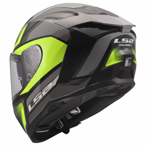 CASCO INTEGRALE LS2 FF817 CHALLENGER II VIPER GREY H V YELLOW | LS2