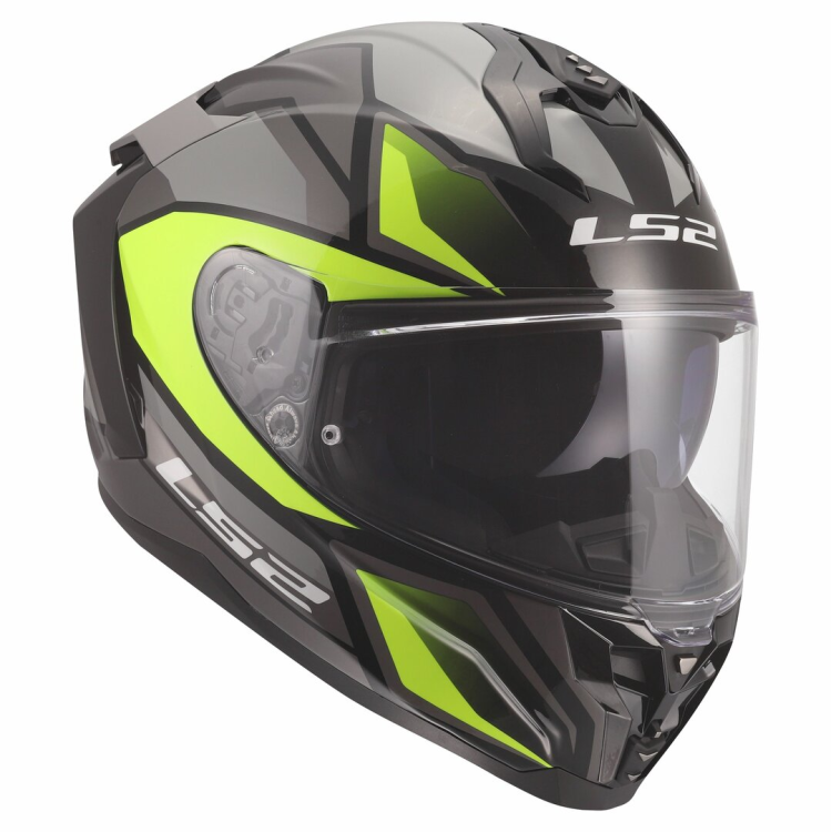 CASCO INTEGRALE LS2 FF817 CHALLENGER II VIPER GREY H V YELLOW | LS2