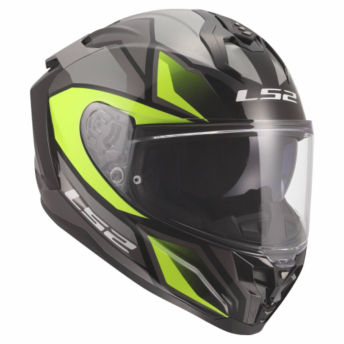 CASCO INTEGRALE LS2 FF817 CHALLENGER II VIPER GREY H V YELLOW | LS2