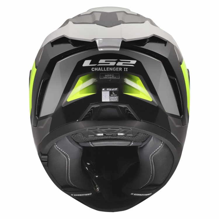 CASCO INTEGRALE LS2 FF817 CHALLENGER II VIPER GREY H V YELLOW | LS2