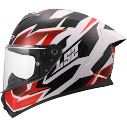 CASCO INTEGRALE LS2 FF820 RAPID III XTREM WHITE BLACK RED | LS2