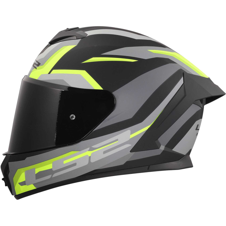 CASCO INTEGRALE LS2 FF820 RAPID III HYPER BLACK H V YELLOW | LS2