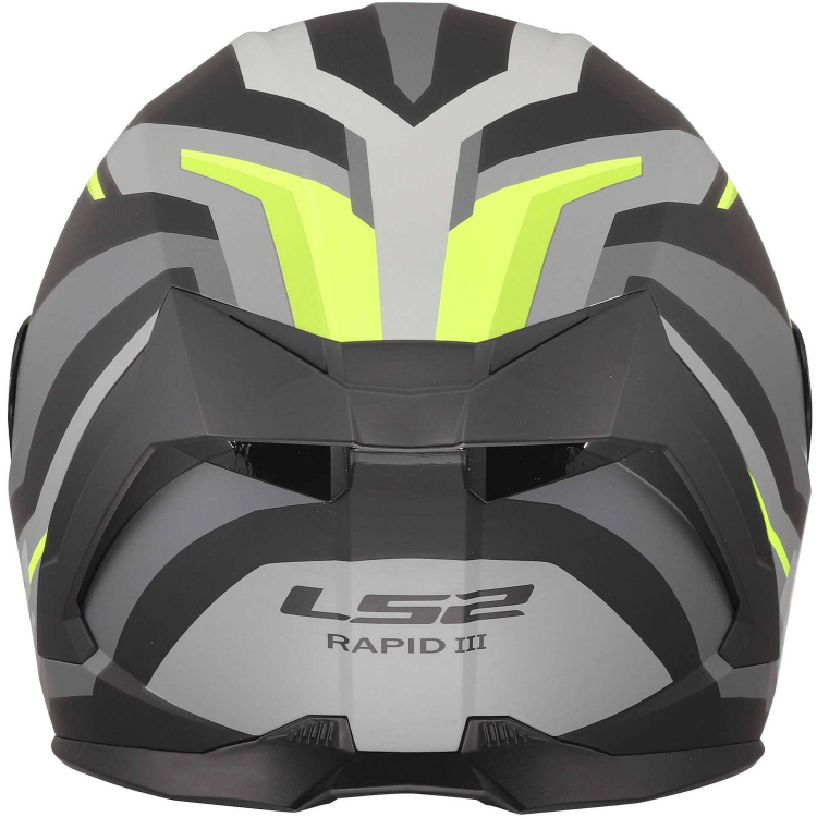 CASCO INTEGRALE LS2 FF820 RAPID III HYPER BLACK H V YELLOW | LS2