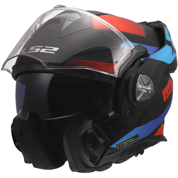 CASCO MODULARE LS2 FF901 ADVANT X NOVA BLACK RED BLUE 06  | LS2