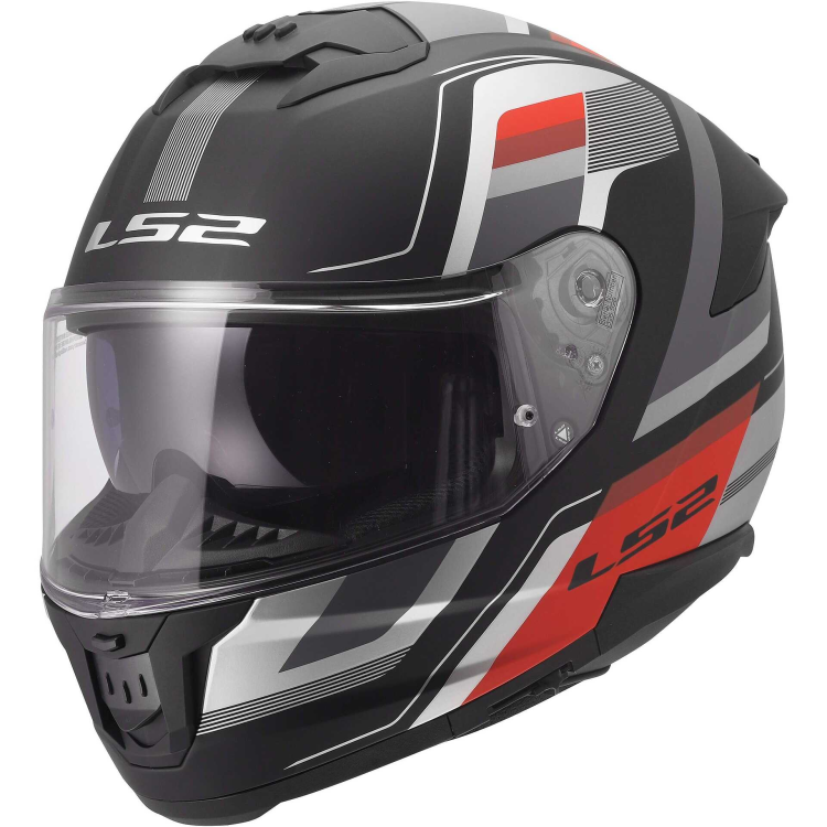CASCO INTEGRALE LS2 FF808 STREAM II VINTAGE BLACK GREY RED 06 | LS2