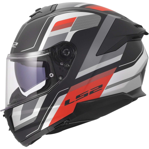CASCO INTEGRALE LS2 FF808 STREAM II VINTAGE BLACK GREY RED 06 | LS2