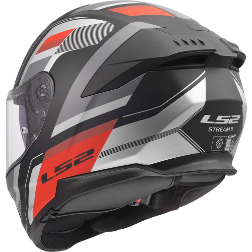 CASCO INTEGRALE LS2 FF808 STREAM II VINTAGE BLACK GREY RED 06 | LS2