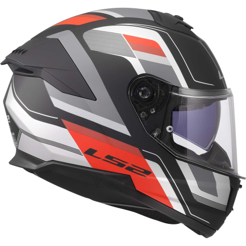 CASCO INTEGRALE LS2 FF808 STREAM II VINTAGE BLACK GREY RED 06 | LS2