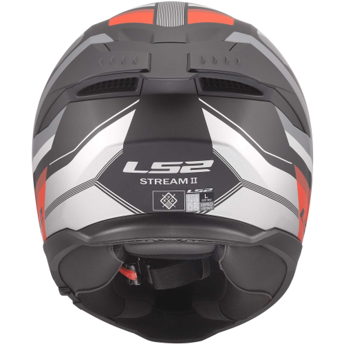 CASCO INTEGRALE LS2 FF808 STREAM II VINTAGE BLACK GREY RED 06 | LS2