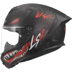 CASCO INTEGRALE LS2 FF820 RAPID III KAIJU II BLACK RED WHITE | LS2