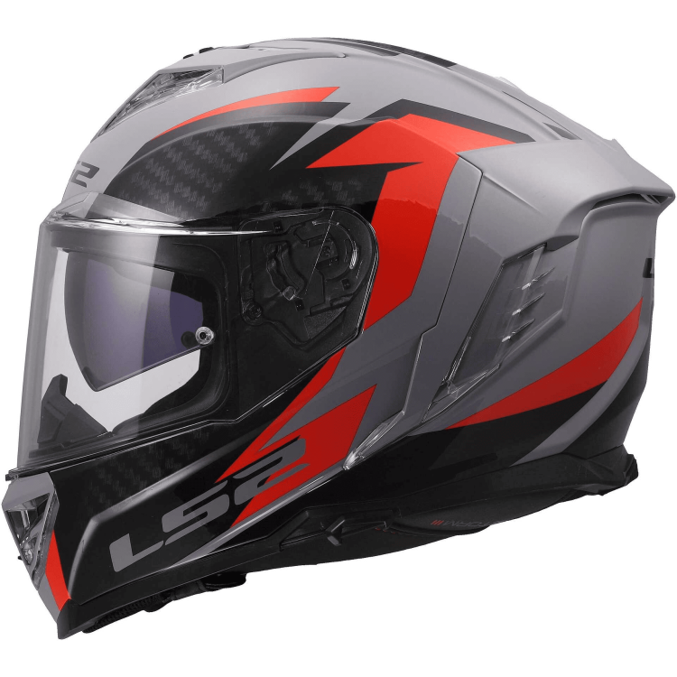 CASCO INTEGRALE LS2 FF818 STORM III DYNAMO GREY RED | LS2