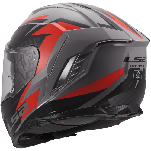 CASCO INTEGRALE LS2 FF818 STORM III DYNAMO GREY RED | LS2