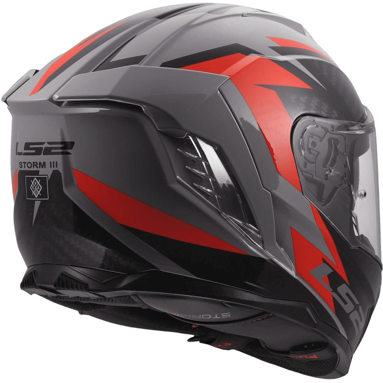 CASCO INTEGRALE LS2 FF818 STORM III DYNAMO GREY RED | LS2