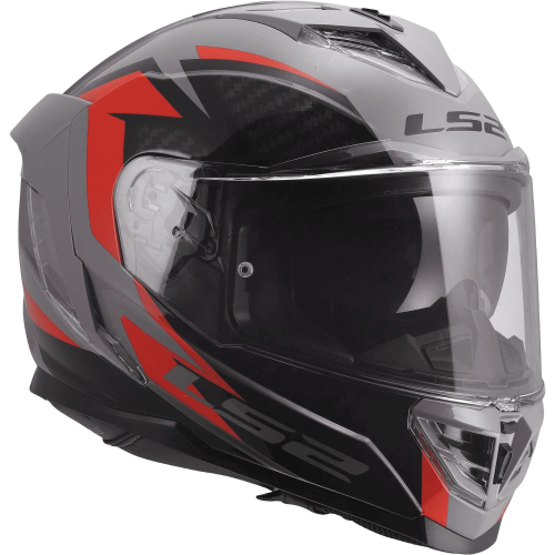 CASCO INTEGRALE LS2 FF818 STORM III DYNAMO GREY RED | LS2