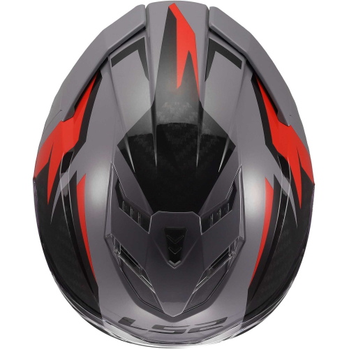 CASCO INTEGRALE LS2 FF818 STORM III DYNAMO GREY RED | LS2