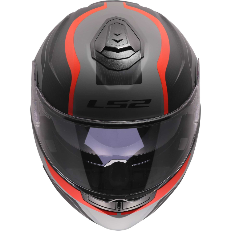 CASCO MODULARE LS2 FF908 STROBE II MONZA BLACK GREY RED 06  | LS2