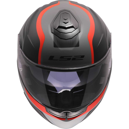 CASCO MODULARE LS2 FF908 STROBE II MONZA BLACK GREY RED 06  | LS2